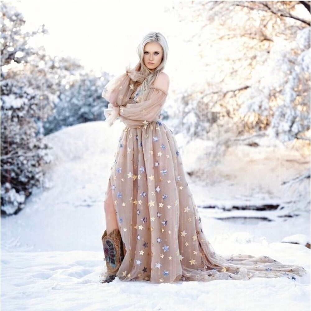 Champagne Starry Night Formal Dress